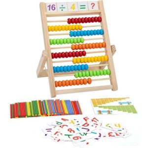 10 Steps Wooden Abacus For Kids Counting