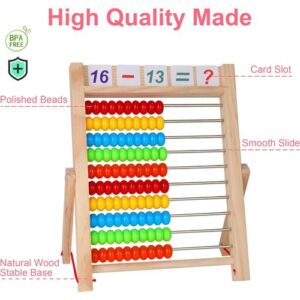 10 Steps Wooden Abacus For Kids Counting
